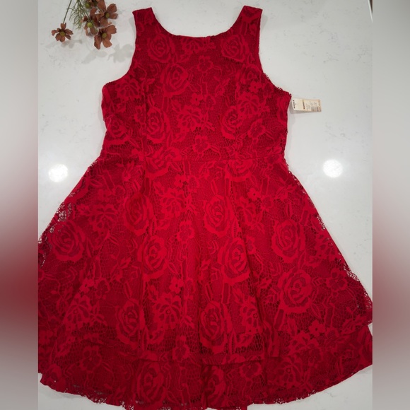 Speechless Red Lace Sleeveless Mini Dress - Picture 2 of 11